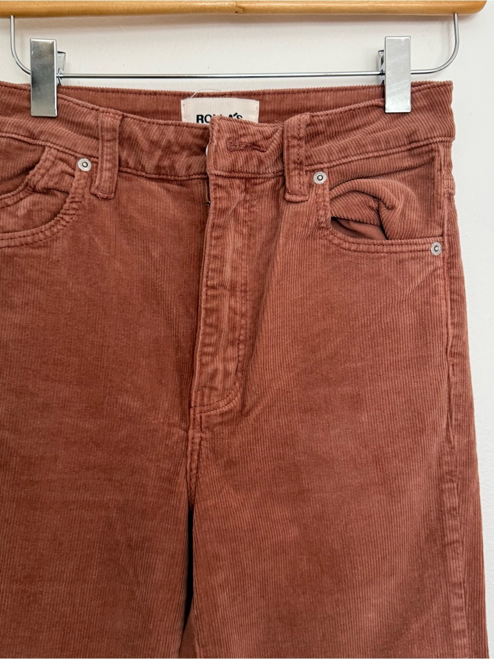 Rollas East Coast Flare Pants Corduroy Retro High Rise - Picture 6 of 14